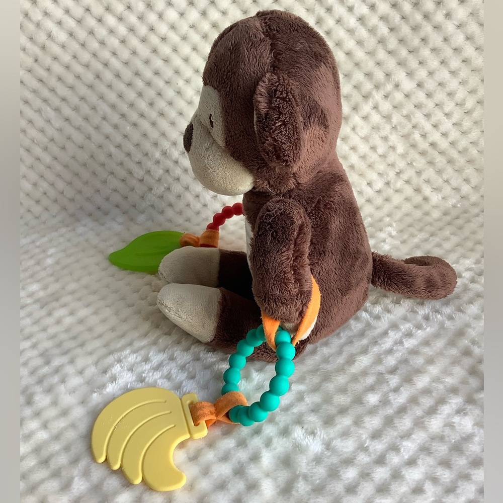Carters Activity Monkey Plush Rattle and Teether Toy 🐵 - Picture 4 of 7
